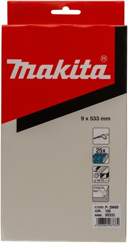 Makita accessoires schuurband blue lengte 533mm breedte 9mm korrel 100 - p-39469