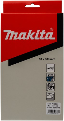 Makita accessoires schuurband blue lengte 533mm breedte 13mm korrel 80 - p-39506