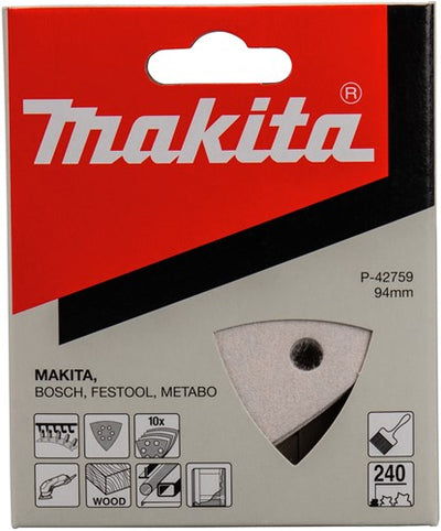 Makita accessoires makita p-42759 schuurvel 3-k k240 white v.