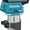 Makita rt001gm206 boven- en kantenfrees | 40 v max | 2 x 4.0 ah accu + snellader | incl. diverse voeten + geleiderail adapter | in mbox - rt001gm206