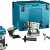 Makita rt001gz10 boven- en kantenfrees | 40 v max | zonder accu's en lader | incl. diverse voeten | in mbox - rt001gz10