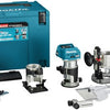 Makita rt001gz15 boven- en kantenfrees | 40 v max | zonder accu's en lader | in mbox met geleiderail adapter - rt001gz15