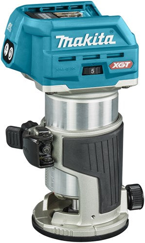 Makita rt001gz15 boven- en kantenfrees | 40 v max | zonder accu's en lader | in mbox met geleiderail adapter - rt001gz15