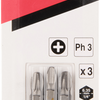 Makita accessoires makita schroefbit | ph3x25 | 3 stuks - b-23472