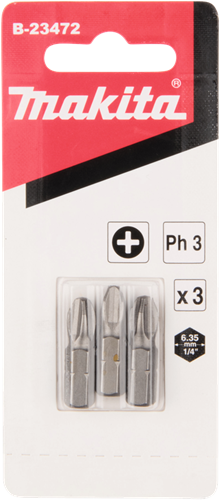 Makita accessoires makita schroefbit | ph3x25 | 3 stuks - b-23472