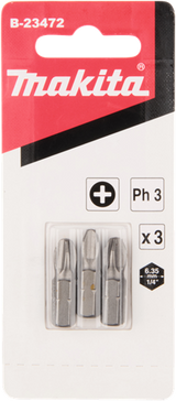 Makita accessoires makita schroefbit | ph3x25 | 3 stuks - b-23472 - afbeelding 2