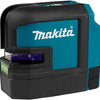 Makita sk106gdz kruislijn punt laser groen zonder accu's en lader, in doos met tas - sk106gdz