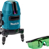 Makita sk10gdz | kruislijnlaser groen | 12 v max | zelfnivellerend | zonder accu's en lader - sk10gdz