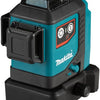 Makita sk700dz | 12 v max | kruislijn laser rood | 3x 360° | body | zonder accu's en lader - sk700dz