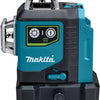 Makita sk700gdx | 12 v max | kruislijn laser groen | 3x 360° | set | 1x 4,0 ah accu - sk700gdx