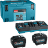 Makita 191y97-1 | xgt startset 40v max in mbox3 (2x 8.0ah bl4080f accu + dc40rb duo snellader) - 191y97-1