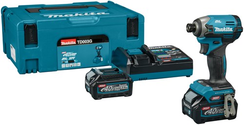 Makita td003gd201 | accu slagschroevendraaier | 40v max | 2 x 2.5 ah accu + lader - td003gd201