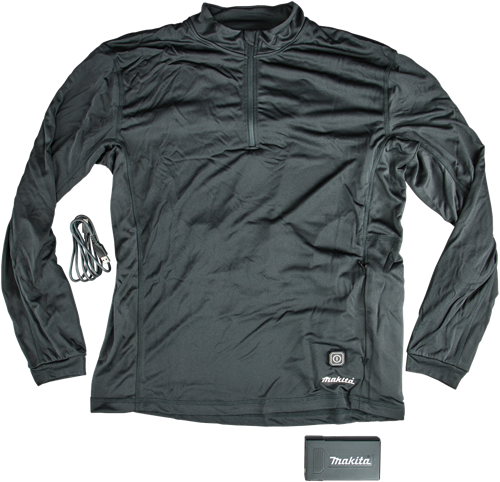 Makita verwarmd ondershirt met rits l - dcx201al