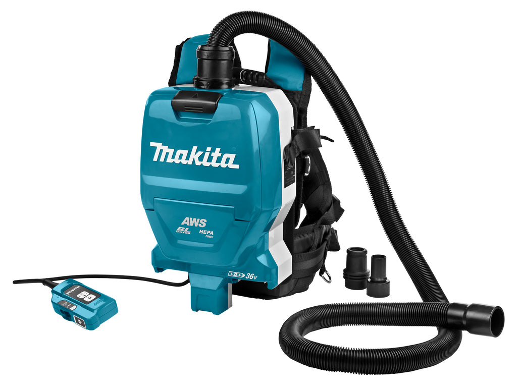 Makita dvc265zxu ruggedragen stofzuiger aws 2x 18v | zonder accu's en lader - dvc265zxu
