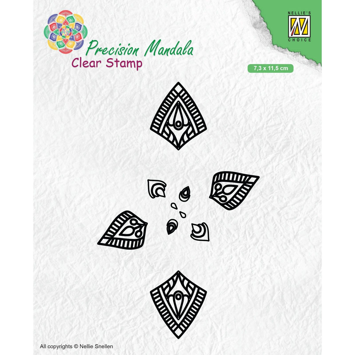 Nellie's choice • clear stamps precision mandala