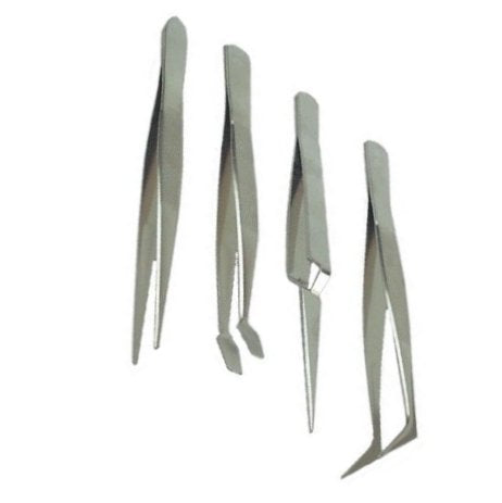 Brüder mannesmann pincettenset rvs 4 dlg (hobby) - 615