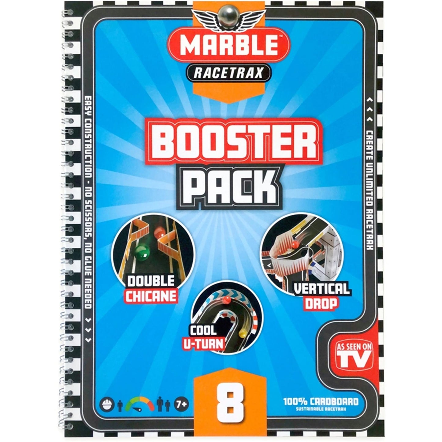 Marble racetrax knikkerbaan boosterpack uitbreiding 8 sheets