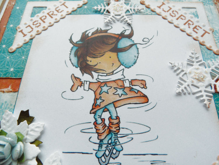 Marianne design • collectables snij- embosstencil nederlands hoekje en wintertekst