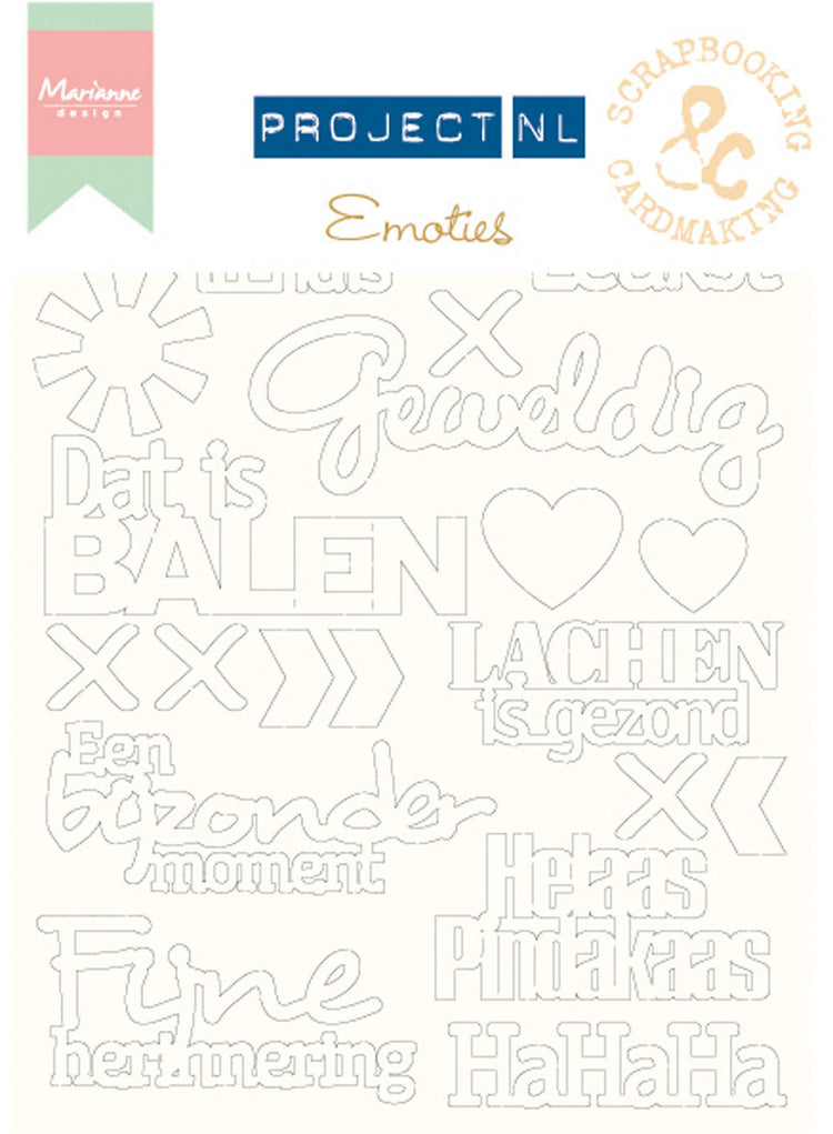 Marianne design • chip board project nederlands emoties