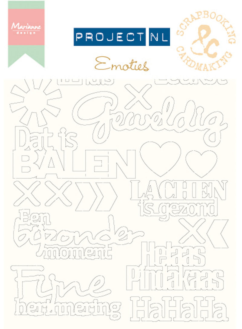 Marianne design • chip board project nederlands emoties