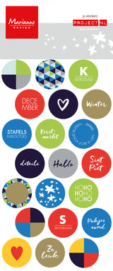 Marianne design • decoration chipboard december - afbeelding 1