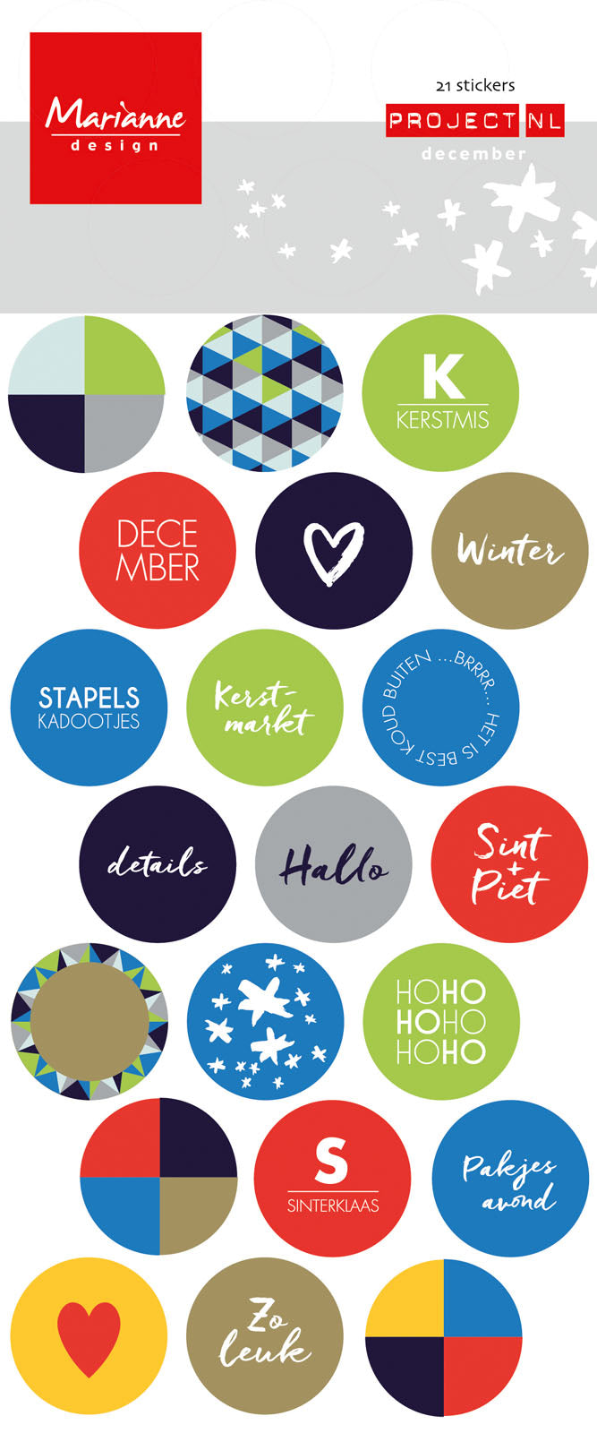 Marianne design • decoration chipboard december