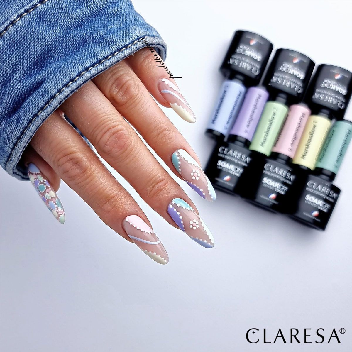 Claresa uv led gellak 5ml marsh mallow 2
