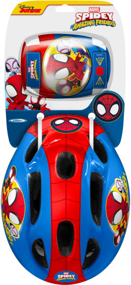 Marvel spidey 5-delige skatebescherming 50-56 cm rood blauw maat s