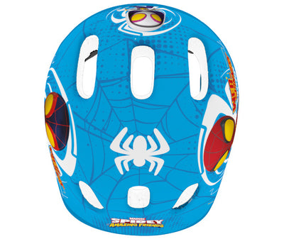 Disney spidey fietshelm jongens blauw rood maat 44-48 cm (xs)