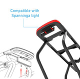 Massload achterdrager alu mik, mat-zwart met spanninga lamp - afbeelding 2