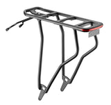 Massload achterdrager alu mik, mat-zwart met spanninga lamp - afbeelding 1