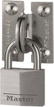 Masterlock set 2 haakse ogen 60r+hangslot 9140eurd - 914060reurd 914060reurd