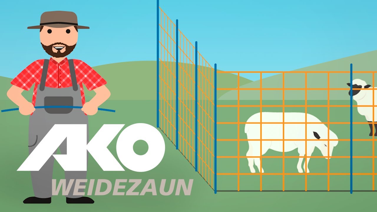 Ako producten vervangende paal voor schapennet blauw dubbele pen 122cm