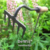 De wit producten handhark gesmeed 5 tands essen handvat 14cm stardewitstar