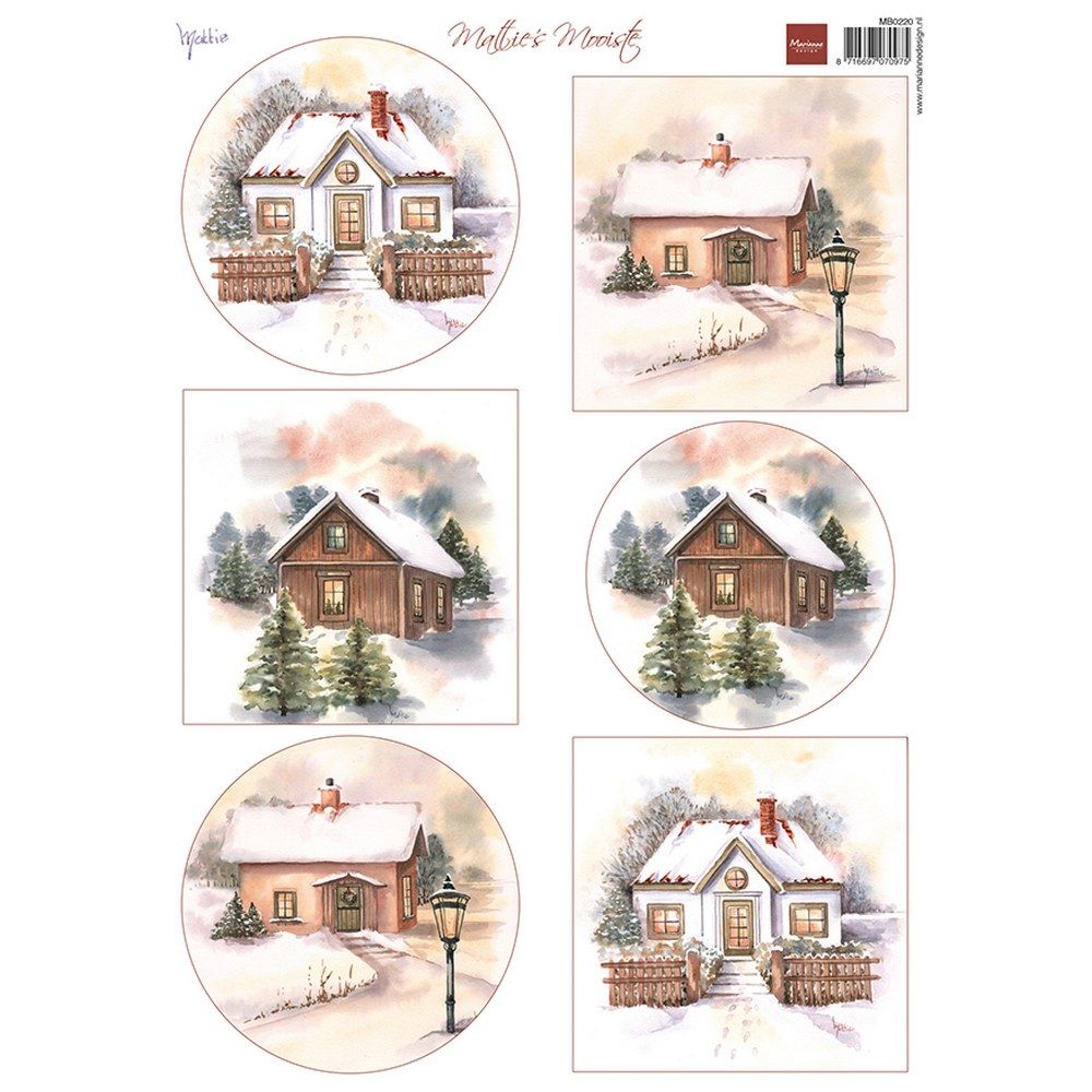 Marianne design • knipvel mattie's mooiste winter cottages