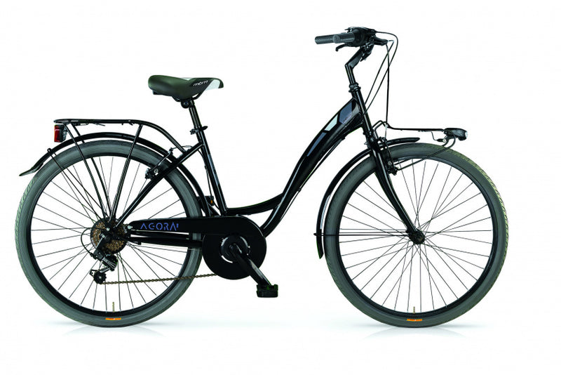 Mbm agora 26 inch 43 cm dames 6v v-brakes zwart
