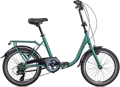 Legnano limoges vouwfiets 20 inch 40 cm unisex 6v v-brakes groen