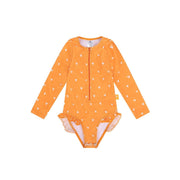 Orange kiss | oranje meisjes uv badpak met lange mouwen - afbeelding 1