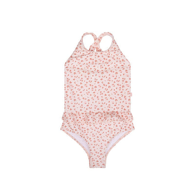 Leopard | oudroze meisjes uv badpak