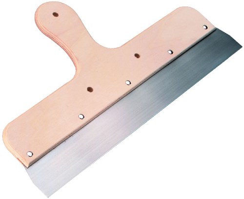 Melkmeisje spackmes 400mm houten greep - mm750400 - mm750400