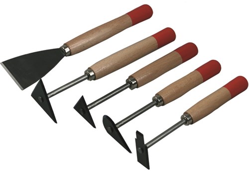 Melkmeisje verfschraper 8 cm blauw blad - mm626080