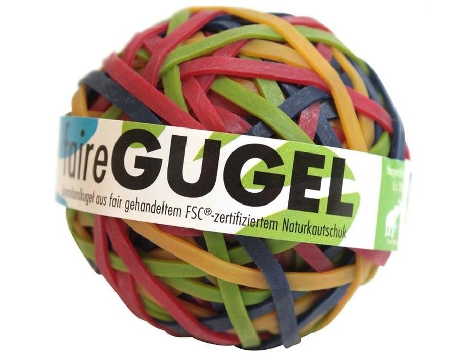 Green fair elastiekjes - natuurrubber - 180 stuks op bal