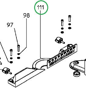 Metabo accessoires 316055990 | geleider compleet voor kgs 216 m | voor het nieuwe model - 316055990