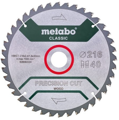 Metabo accessoires cirkelzaagblad | precision cut classic | 305x30mm | z56 wz 5° neg b - 628657000