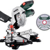 Metabo afkortzaag ks 216 m set | nieuwste model | + extra zaagblad - 610216900