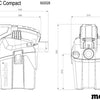 Metabo as 18 l pc compact accu-alleszuiger | 18 v | zonder accu-packs en lader - 602028850