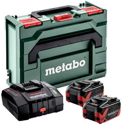 Metabo basis-set 2 x lihdx 18v 8.0 ah | met asc 290 supersnellader - 685305000