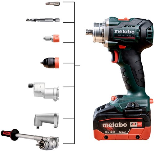 Metabo bs 18 ltx bl q i accu boorschroefmachine | 18 v | zonder accu-packs en lader - 602359850