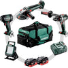 Metabo combo set 4.3.2 | accu combiset 18v bs 18 ltx bl + ssw 18 ltx 400 bl + wb 18 ltx bl 11-125 q + bsa 18 led in gereedschapstas (2x 10.0ah lihd accu + asc 145 lader) - 685209000
