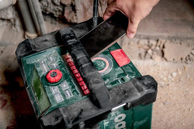 Metabo rc 12-18 32w bt dab+ accu bouwradio met laadfunctie en bluetooth 12-18v | excl. accu's en lader